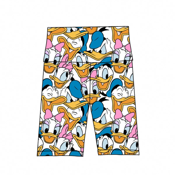 Donald and Daisy Duck Biker Shorts