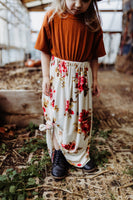 Fall Floral Maxi Skirt
