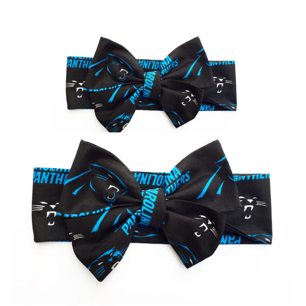 Panthers Mommy & Me Head Wrap SET