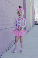Baby Pink Heart VALENTINES Bloomer Skirt