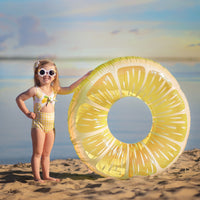 Kid's White Lemon Flower Shaped Sunglasses