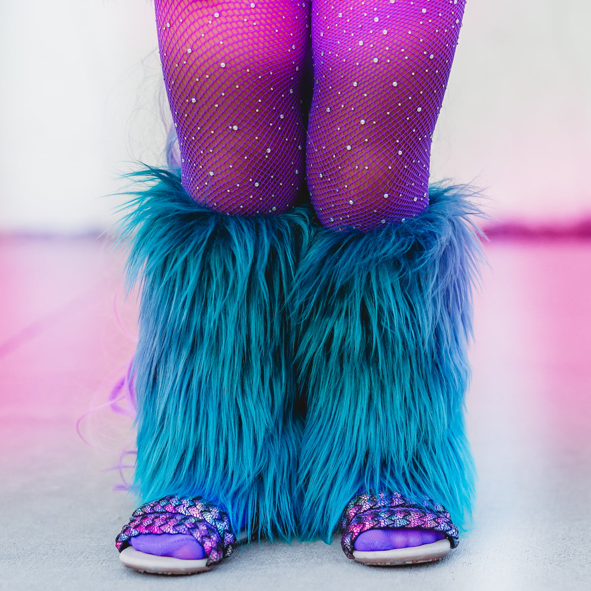 Unicorn Rainbow Faux Fur Leg Warmers – JaydenandOlivia