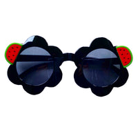 Kid's Black Watermelon Flower Shaped Sunglasses