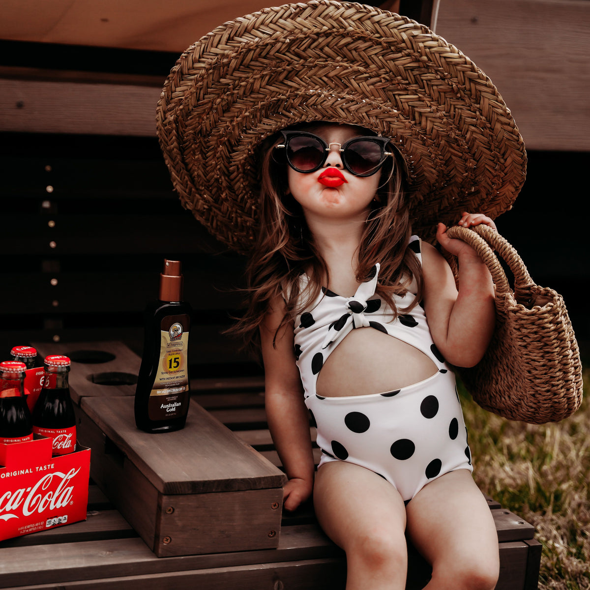 White Black Polka Dot One piece