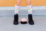 Halloween Cupcake Knee High Socks