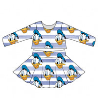 Donald Duck Stripes Twirl Skirt