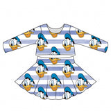 Donald Duck Stripes Twirl Skirt