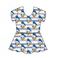 Donald Duck Stripes Peplum Top