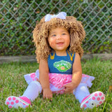 DELUXE Denim Pink Dot Romper