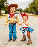 Cow Print Western Romper