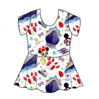 Disney Cruise Peplum Top