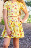 Yellow Winnie the Pooh Twirl Skirt