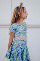 Blue Pizza Planet Alien Twirl Skirt