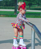 Black Stripe Roller Skates