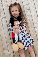 Minnie & Mickey Heads Twirl Skirt