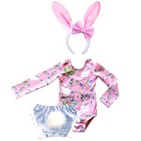 Baby Pink Bunny Floral