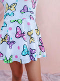 Big Colorful Minnie Bows Twirl Skirt