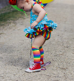 Rainbow Stripes Bloomer Skirt