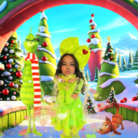 Lime Green Fur Grinch inspired set