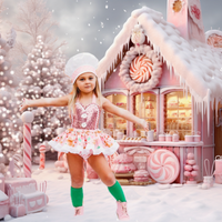 DELUXE Pink Candyland Gingerbread Romper