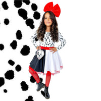 Cruella DeVil inspired set SIZE 12