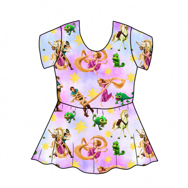 Rapunzel Peplum Top