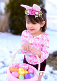 Pink Bunny Floral Crown