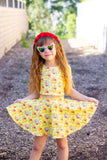 Yellow Winnie the Pooh Twirl Skirt