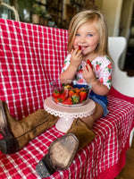 Strawberries + Gingham