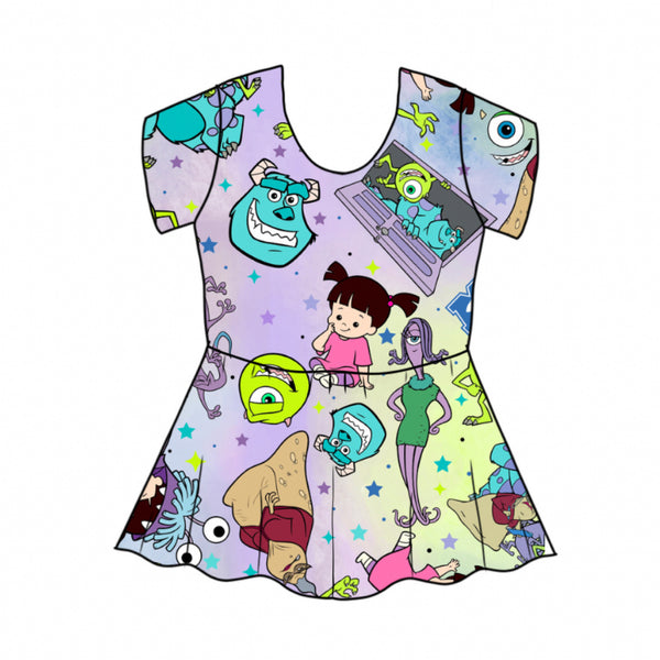 Monsters Inc Peplum Top