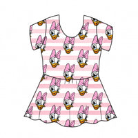 Daisy Duck Stripes Peplum Top