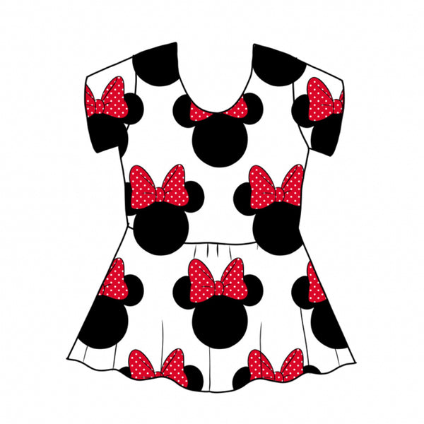 Minnie Head Bows Peplum Top