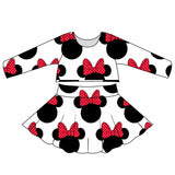 Minnie Head Bows Twirl Skirt