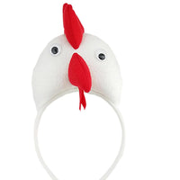 White Chicken Head Band