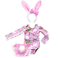 Baby Pink Bunny Floral