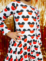 Mickey Buttons Twirl Skirt