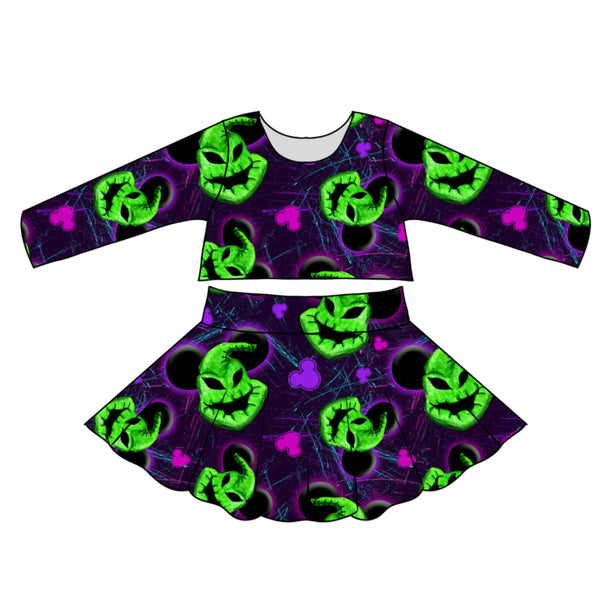 Oogie Boogie Hearts Twirl Skirt