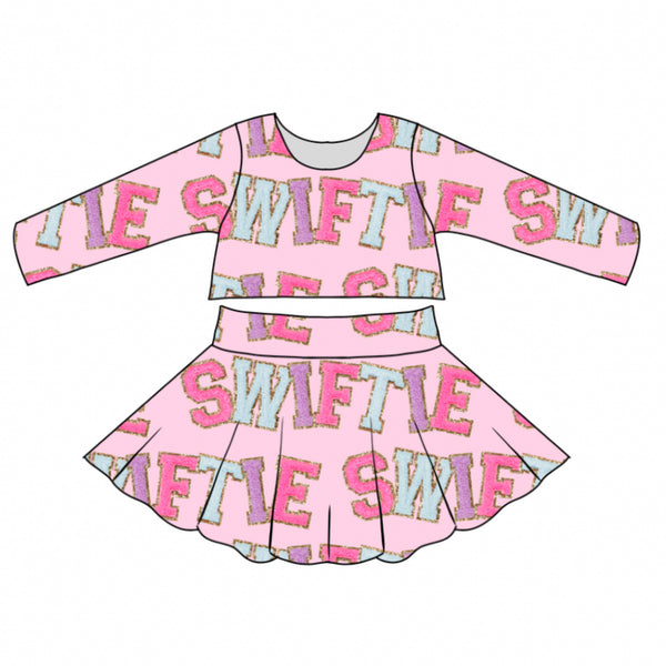 Pink Taylor Swift "SWIFTIES" Twirl Skirt