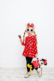 Red Minnie Heads Twirl Skirt