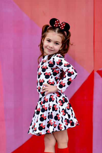 Minnie Head Bows Twirl Skirt