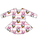 Daisy Duck Stripes Twirl Skirt