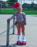 Black Stripe Roller Skates