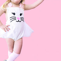 Sparkle Baby Pink Bunny EASTER Romper
