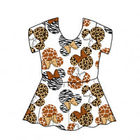 Animal Kingdom Minnie Heads Peplum Top