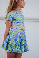 Blue Pizza Planet Alien Twirl Skirt