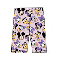 Purple 100th Anniversary Biker Shorts