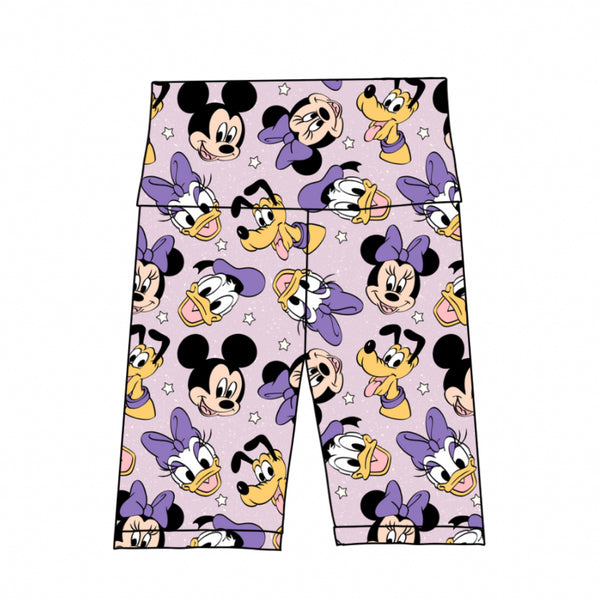 Purple 100th Anniversary Biker Shorts