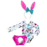 Hot Pink Bunny Floral