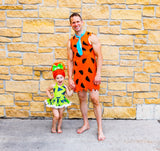 DELUXE Lime Green Black Shapes Romper