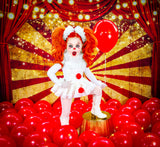 DELUXE White Clown Romper